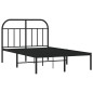 vidaXL Bettgestell mit Kopfteil Metall Schwarz 120x200 cm vidaXL Bettgestell mit Kopfteil Metall Schwarz 120x200 cm
