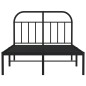 vidaXL Bettgestell mit Kopfteil Metall Schwarz 120x200 cm vidaXL Bettgestell mit Kopfteil Metall Schwarz 120x200 cm