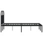 vidaXL Bettgestell mit Kopfteil Metall Schwarz 120x200 cm vidaXL Bettgestell mit Kopfteil Metall Schwarz 120x200 cm