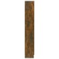 vidaXL Vitrinenschrank Räuchereiche 82,5x30,5x185,5 cm Holzwerkstoff