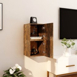 vidaXL TV-Wandschrank 2 Stk. Räuchereiche 30,5x30x30 cm	
