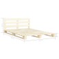vidaXL Palettenbett Massivholz Kiefer 160×200 cm vidaXL Palettenbett Massivholz Kiefer 160×200 cm