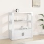 vidaXL Sideboard Hochglanz-Weiß 80x30x90 cm Holzwerkstoff vidaXL Sideboard Hochglanz-Weiß 80x30x90 cm Holzwerkstoff