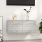 vidaXL Wandschrank Grau Sonoma 80x35x36,5 cm Holzwerkstoff vidaXL Wandschrank Grau Sonoma 80x35x36,5 cm Holzwerkstoff