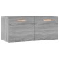 vidaXL Wandschrank Grau Sonoma 80x35x36,5 cm Holzwerkstoff vidaXL Wandschrank Grau Sonoma 80x35x36,5 cm Holzwerkstoff