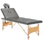 vidaXL Massageliege 4-Zonen Holzgestell Anthrazit 186x68 cm vidaXL Massageliege 4-Zonen Holzgestell Anthrazit 186x68 cm