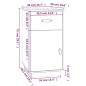 vidaXL Schreibtisch-Schrank Schwarz 40x50x75 cm Massivholz Kiefer vidaXL Schreibtisch-Schrank Schwarz 40x50x75 cm Massivholz Kiefer