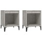 vidaXL Nachttische 2 Stk. Betongrau 40x35x50 cm vidaXL Nachttische 2 Stk. Betongrau 40x35x50 cm
