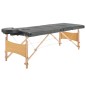 vidaXL Massageliege 4-Zonen Holzgestell Anthrazit 186x68 cm vidaXL Massageliege 4-Zonen Holzgestell Anthrazit 186x68 cm