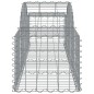 vidaXL Gabione mit Hochbogen 200x50x40/60 cm Verzinktes Eisen vidaXL Gabione mit Hochbogen 200x50x40/60 cm Verzinktes Eisen