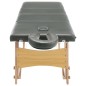 vidaXL Massageliege 4-Zonen Holzgestell Anthrazit 186x68 cm vidaXL Massageliege 4-Zonen Holzgestell Anthrazit 186x68 cm