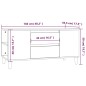 vidaXL TV-Schrank Räuchereiche 102x44,5x50 cm Holzwerkstoff vidaXL TV-Schrank Räuchereiche 102x44,5x50 cm Holzwerkstoff