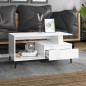 vidaXL Couchtisch Hochglanz-Weiß 90x49x45 cm Holzwerkstoff vidaXL Couchtisch Hochglanz-Weiß 90x49x45 cm Holzwerkstoff