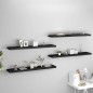 vidaXL Schwebende Wandregale 4 Stk. Schwarz 120x23,5x3,8 cm MDF vidaXL Schwebende Wandregale 4 Stk. Schwarz 120x23,5x3,8 cm MDF