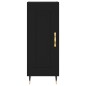 vidaXL Sideboard Schwarz 34,5x34x90 cm Holzwerkstoff vidaXL Sideboard Schwarz 34,5x34x90 cm Holzwerkstoff