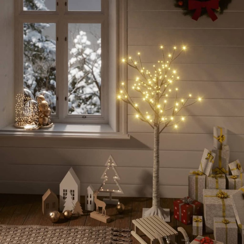 vidaXL Weihnachtsbaum 120 LEDs 1,2 m Warmweiß Weide Indoor Outdoor vidaXL Weihnachtsbaum 120 LEDs 1,2 m Warmweiß Weide Indoor Outdoor