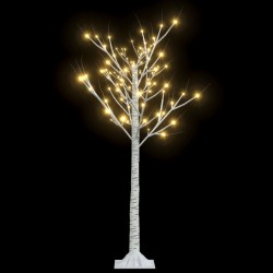 vidaXL Weihnachtsbaum 120 LEDs 1,2 m Warmweiß Weide Indoor Outdoor