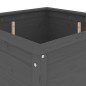 vidaXL Pflanzkübel Grau 82,5x82,5x78 cm Massivholz Kiefer vidaXL Pflanzkübel Grau 82,5x82,5x78 cm Massivholz Kiefer