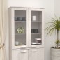 vidaXL Highboard-Oberteil HAMAR Weiß 85x35x100 cm Massivholz vidaXL Highboard-Oberteil HAMAR Weiß 85x35x100 cm Massivholz