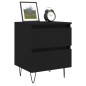 vidaXL Nachttisch Schwarz 40x35x50 cm Holzwerkstoff vidaXL Nachttisch Schwarz 40x35x50 cm Holzwerkstoff