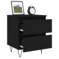 vidaXL Nachttisch Schwarz 40x35x50 cm Holzwerkstoff vidaXL Nachttisch Schwarz 40x35x50 cm Holzwerkstoff