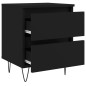 vidaXL Nachttisch Schwarz 40x35x50 cm Holzwerkstoff vidaXL Nachttisch Schwarz 40x35x50 cm Holzwerkstoff