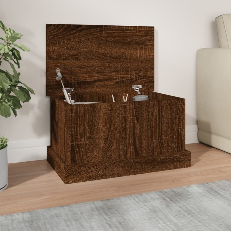 vidaXL Truhe Braun Eiche-Optik 50x30x28 cm Holzwerkstoff vidaXL Truhe Braun Eiche-Optik 50x30x28 cm Holzwerkstoff
