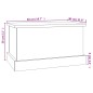 vidaXL Truhe Braun Eiche-Optik 50x30x28 cm Holzwerkstoff vidaXL Truhe Braun Eiche-Optik 50x30x28 cm Holzwerkstoff