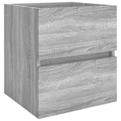 vidaXL Waschbeckenschrank Grau Sonoma 41x38,5x45 cm Holzwerkstoff
