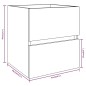 vidaXL Waschbeckenschrank Grau Sonoma 41x38,5x45 cm Holzwerkstoff vidaXL Waschbeckenschrank Grau Sonoma 41x38,5x45 cm Holzwerkstoff