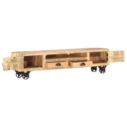 vidaXL TV-Schrank 150x30x37 cm Massivholz Mango