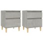 vidaXL Nachttische 2 Stk. Betongrau 40x35x50 cm vidaXL Nachttische 2 Stk. Betongrau 40x35x50 cm