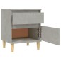 vidaXL Nachttische 2 Stk. Betongrau 40x35x50 cm vidaXL Nachttische 2 Stk. Betongrau 40x35x50 cm