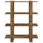 vidaXL Bücherregal/Raumteiler Räuchereiche 100×30×123,5 cm vidaXL Bücherregal/Raumteiler Räuchereiche 100×30×123,5 cm
