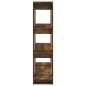 vidaXL Bücherregal/Raumteiler Räuchereiche 100×30×123,5 cm vidaXL Bücherregal/Raumteiler Räuchereiche 100×30×123,5 cm