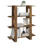 vidaXL Bücherregal/Raumteiler Räuchereiche 100×30×123,5 cm vidaXL Bücherregal/Raumteiler Räuchereiche 100×30×123,5 cm