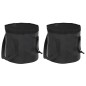 vidaXL Falteimer 2 Stk. Schwarz 20 L PVC vidaXL Falteimer 2 Stk. Schwarz 20 L PVC