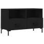 vidaXL TV-Schrank Schwarz 80x36x50 cm Holzwerkstoff vidaXL TV-Schrank Schwarz 80x36x50 cm Holzwerkstoff