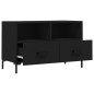 vidaXL TV-Schrank Schwarz 80x36x50 cm Holzwerkstoff vidaXL TV-Schrank Schwarz 80x36x50 cm Holzwerkstoff
