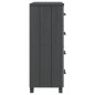 vidaXL Sideboard HAMAR Dunkelgrau 79x40x103,5 cm Massivholz Kiefer vidaXL Sideboard HAMAR Dunkelgrau 79x40x103,5 cm Massivholz Kiefer