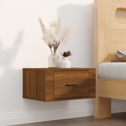 vidaXL Wand-Nachttisch Braun Eichen-Optik 50x36x25 cm
