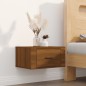 vidaXL Wand-Nachttisch Braun Eichen-Optik 50x36x25 cm vidaXL Wand-Nachttisch Braun Eichen-Optik 50x36x25 cm