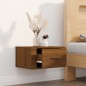vidaXL Wand-Nachttisch Braun Eichen-Optik 50x36x25 cm vidaXL Wand-Nachttisch Braun Eichen-Optik 50x36x25 cm