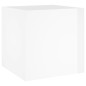 vidaXL Pflanzgefäß Hochglanz-Weiß 40x40x40 cm Holzwerkstoff vidaXL Pflanzgefäß Hochglanz-Weiß 40x40x40 cm Holzwerkstoff