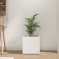 vidaXL Pflanzgefäß Hochglanz-Weiß 40x40x40 cm Holzwerkstoff vidaXL Pflanzgefäß Hochglanz-Weiß 40x40x40 cm Holzwerkstoff