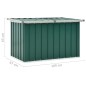 vidaXL Gartenbox Grün 109 x 67 x 65 cm vidaXL Gartenbox Grün 109 x 67 x 65 cm