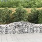 vidaXL Gabione mit Hochbogen 400x50x60/80 cm Verzinktes Eisen vidaXL Gabione mit Hochbogen 400x50x60/80 cm Verzinktes Eisen