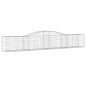 vidaXL Gabione mit Hochbogen 400x50x60/80 cm Verzinktes Eisen vidaXL Gabione mit Hochbogen 400x50x60/80 cm Verzinktes Eisen