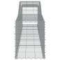 vidaXL Gabione mit Hochbogen 400x50x60/80 cm Verzinktes Eisen vidaXL Gabione mit Hochbogen 400x50x60/80 cm Verzinktes Eisen