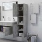 vidaXL Badezimmerschrank Betongrau 30x30x130 cm Holzwerkstoff vidaXL Badezimmerschrank Betongrau 30x30x130 cm Holzwerkstoff